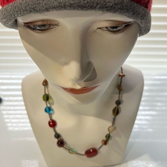 Lia Sophia Multicolored Asymmetrical Bead Necklace - Picture 4 of 11